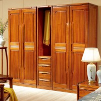 漢唐宮匠金絲柚木五門(mén)衣柜YG-1803#