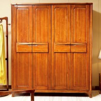 漢唐宮匠金絲柚木四門(mén)衣柜YG-1801#