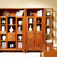 漢唐宮匠金絲柚木書架SJ-1801#書柜SG-1801#