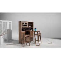 匯明創家藝致胡桃系列吧臺Z923吧椅A029