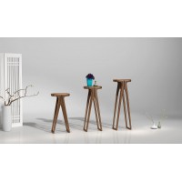 匯明創(chuàng)家藝致胡桃系列花架F842