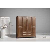 匯明創家藝致胡桃系列四門衣柜Y445