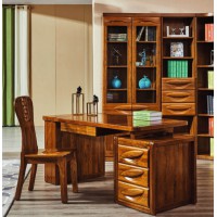 佐霖家具金絲柚木書臺(tái)書椅