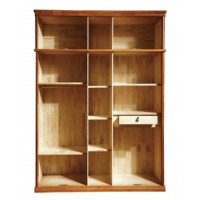 康龍美藝 五門加頂衣柜內部結構