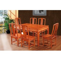 林岳紅木中式西餐桌