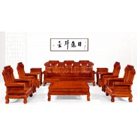 贛藝紅木沙發(fā)馬到成功(十件套)SF-03