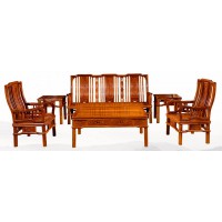 贛藝紅木明式梳子沙發(fā)(113六件套)SF-10