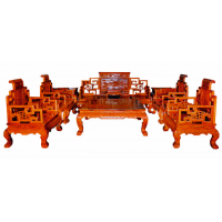 贛藝紅木山水寶座沙發(十件套、六件套)SF-13