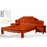 贛藝紅木荷花大床DC-02