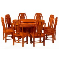 贛藝紅木象頭圓桌CZ-03