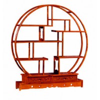 贛藝紅木大圓博古架G-18