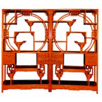 贛藝紅木小龍頭博古架G-21