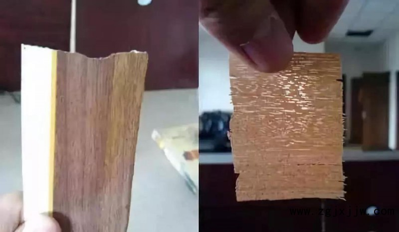 左貼紙，右木皮