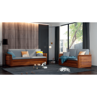 金奧藍家具德式胡桃木沙發(fā)K105#