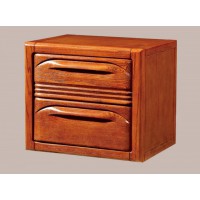 春然紅橡床頭柜001#