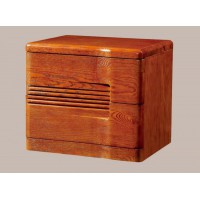 春然紅橡床頭柜002#