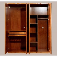 春然紅橡衣柜201#內部結構