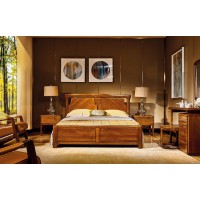 誰最美新德式金絲檀木大床8108#