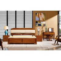 誰最美新德式金絲檀木大床8103#