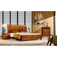 誰最美新德式金絲檀木大床8112#