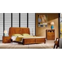 誰最美新德式金絲檀木大床8111#