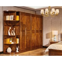 誰最美新德式金絲檀木組合衣柜8150#