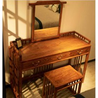 詩意東方新中式梳妝臺、梳妝凳