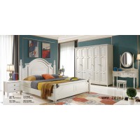 康龍美藝橡木壓紋臥室套房家具01