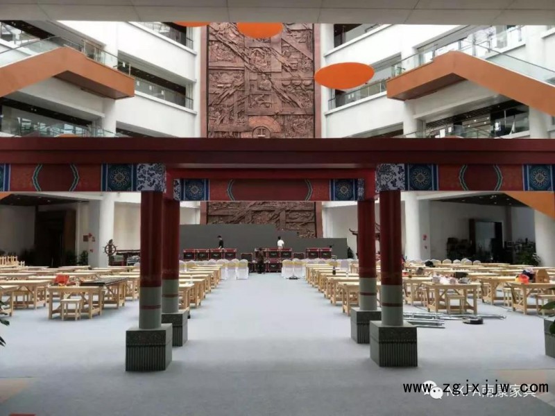 2018年中國技能大賽全國家具制作職業技能競賽總決賽現場布場2