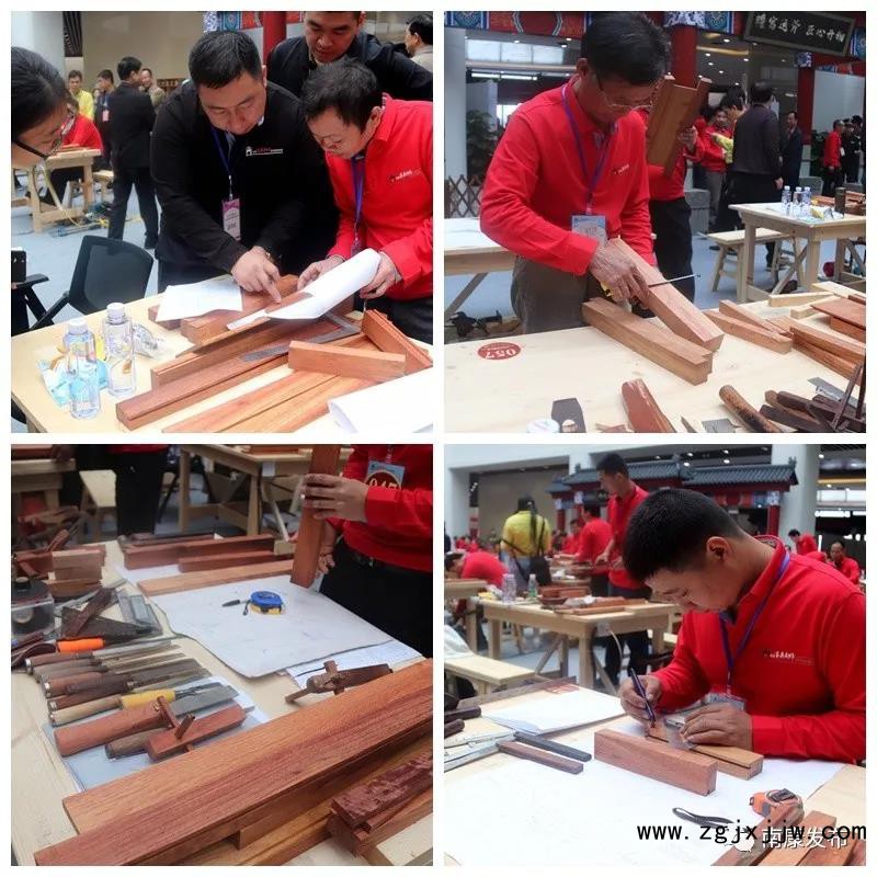 賽前選手們量尺寸檢查材料是否有問題