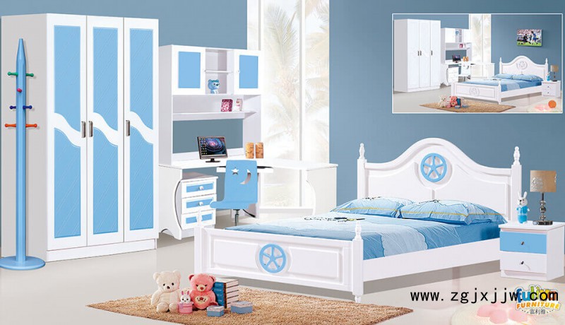 富利雅青少年小美韓式套房867#啞光(天藍、純白)