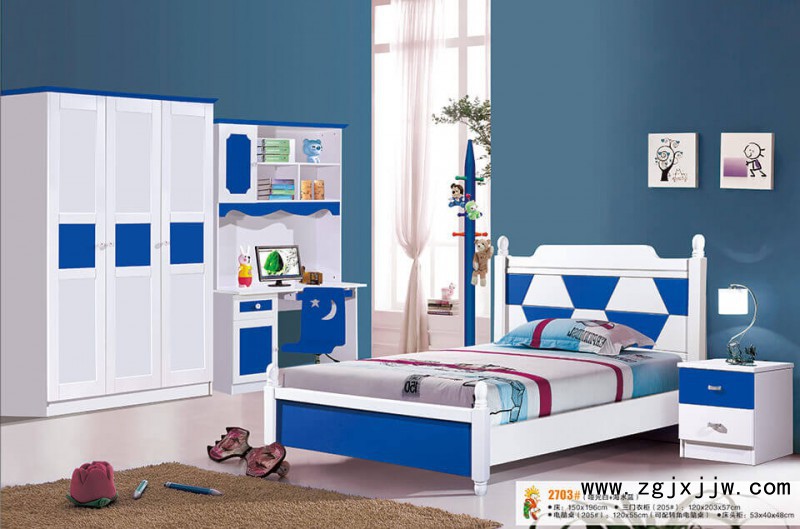 富利雅青少年小美韓式套房2703#(啞光白+海水藍)