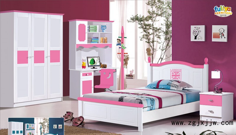 富利雅青少年小美韓式套房A1091#(啞光白+粉紅)