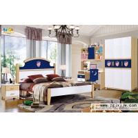 富利雅青少年北歐實(shí)木套房8818#(啞光白+寶藍(lán))