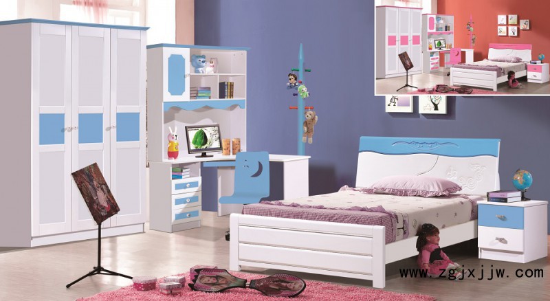 富利雅青少年彩色實木套房206#（天藍）