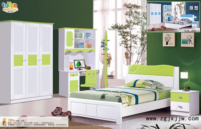 富利雅青少年彩色實木套房212#(淺綠)