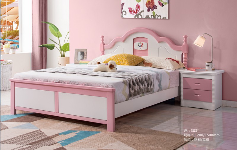 同悅青少年實木套房家具383#粉彩