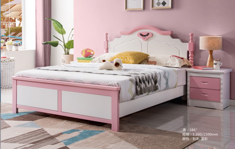同悅青少年實木套房家具386#粉彩