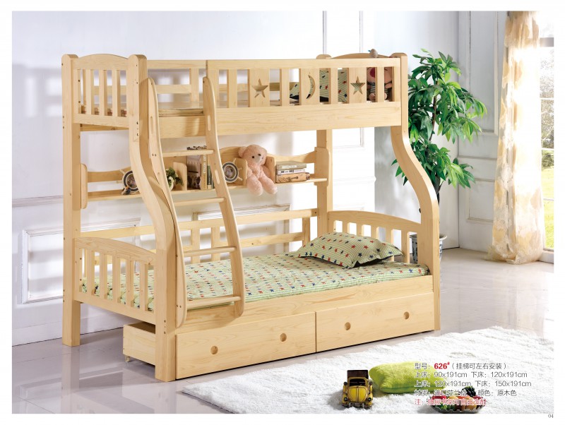 千寶家具兒童子母床626#（掛梯可左右安裝）