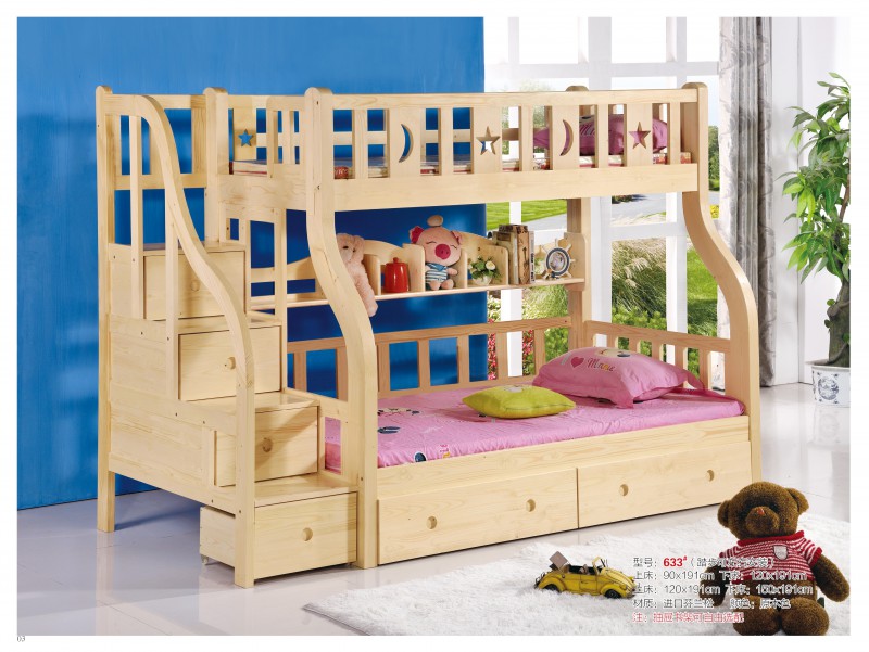 千寶家具兒童子母床633#（踏步可左右安裝）