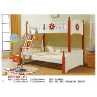千寶家具兒童子母床1003#（海棠+白）