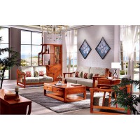 友億佳金絲檀木沙發（1+2+3）9803#