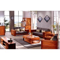 友億佳金絲檀木沙發（1+2+3）9802#