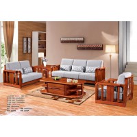 友億佳金絲檀木沙發（1+2+3）9811#