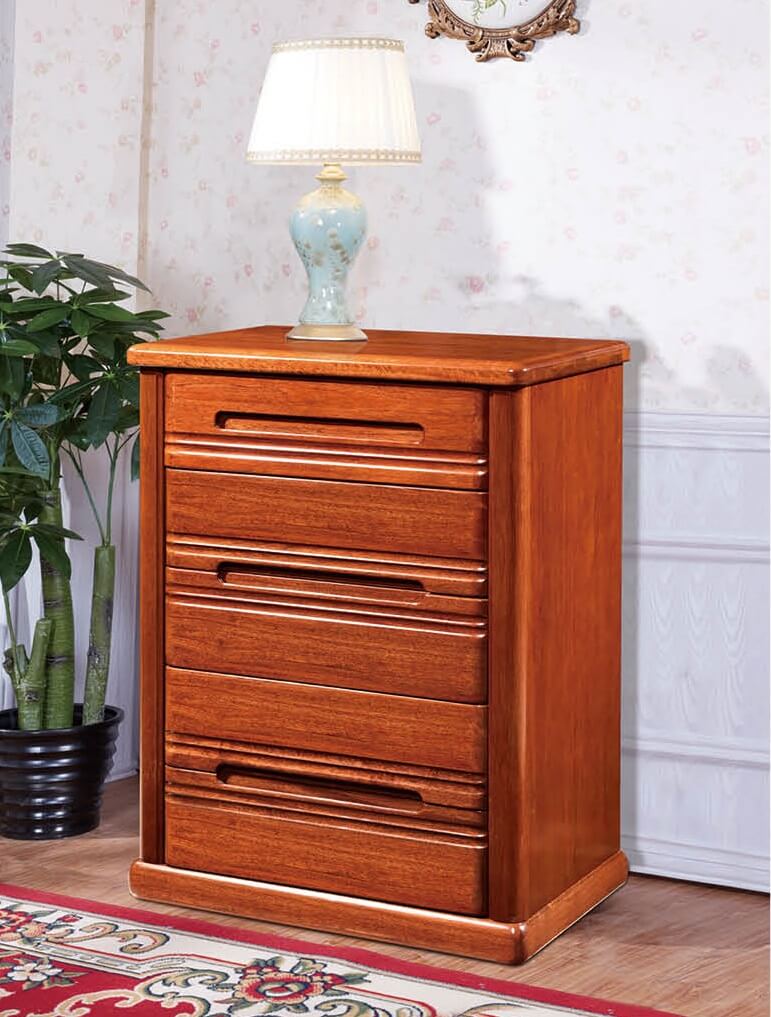 友億佳金絲檀木五斗柜D02#-8550