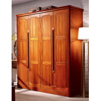 友億佳金絲檀木四門衣柜8202#-15540