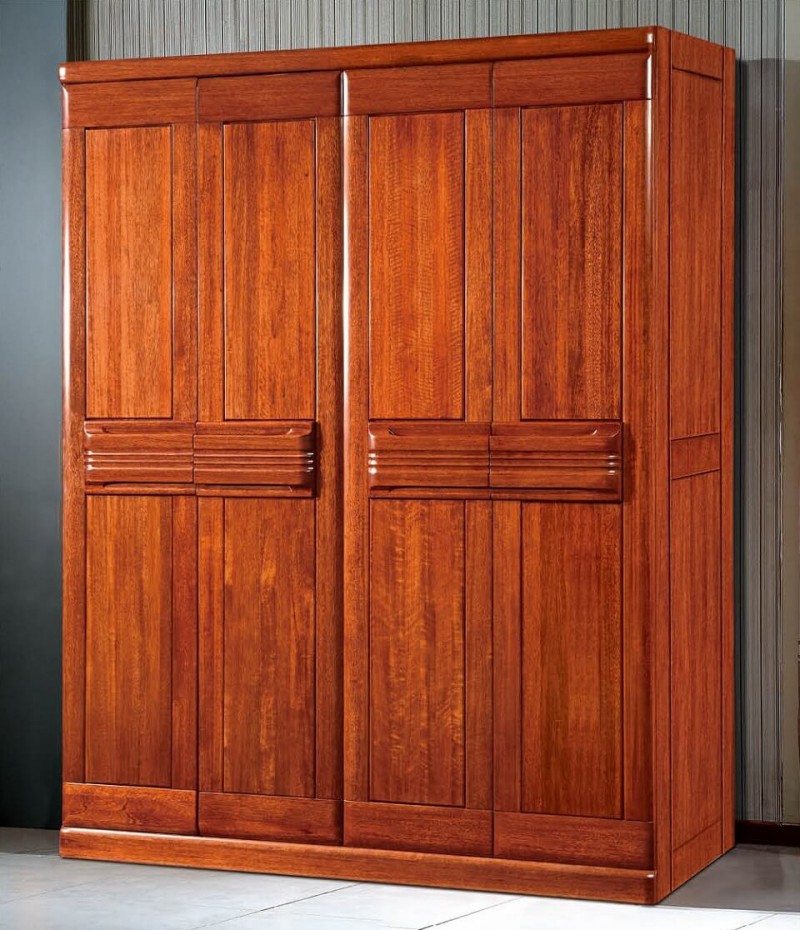 友億佳金絲檀木四門衣柜Y909#-21750