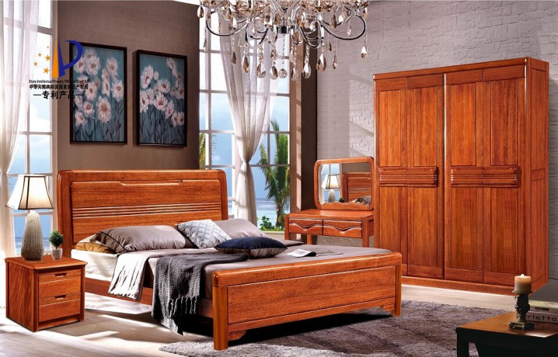 友億佳金絲檀木床C663#-6060