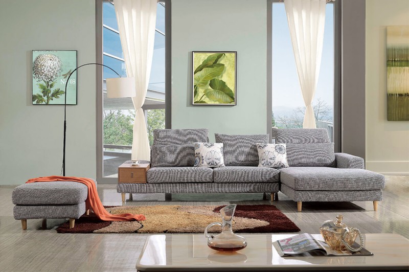 德同沙發(fā)D632# 三位+貴妃+腳踏