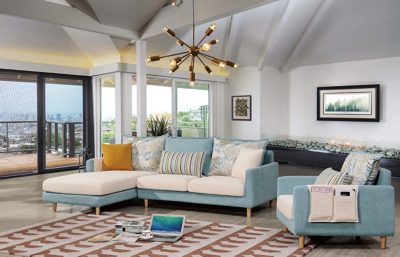 德同沙發(fā)D618# 三位+貴妃+雙扶單位